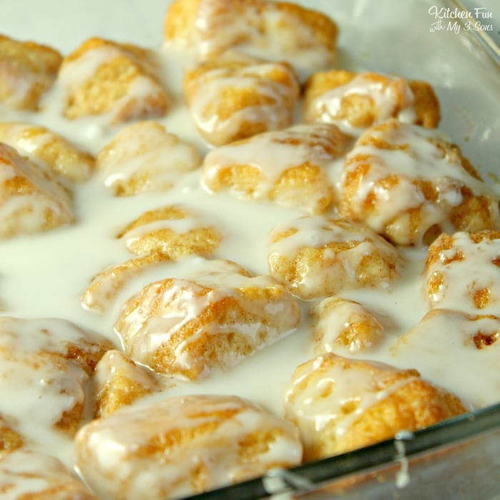 Cinnamon Roll Bites Made With Biscuits