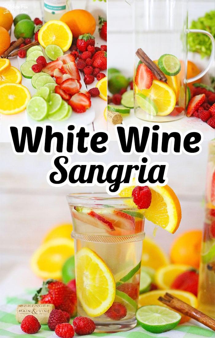 Easy White Sangria Recipe with fresh fruit and Pinot Grigio is simple to make, super tasty and the perfect cocktail recipe for summer.