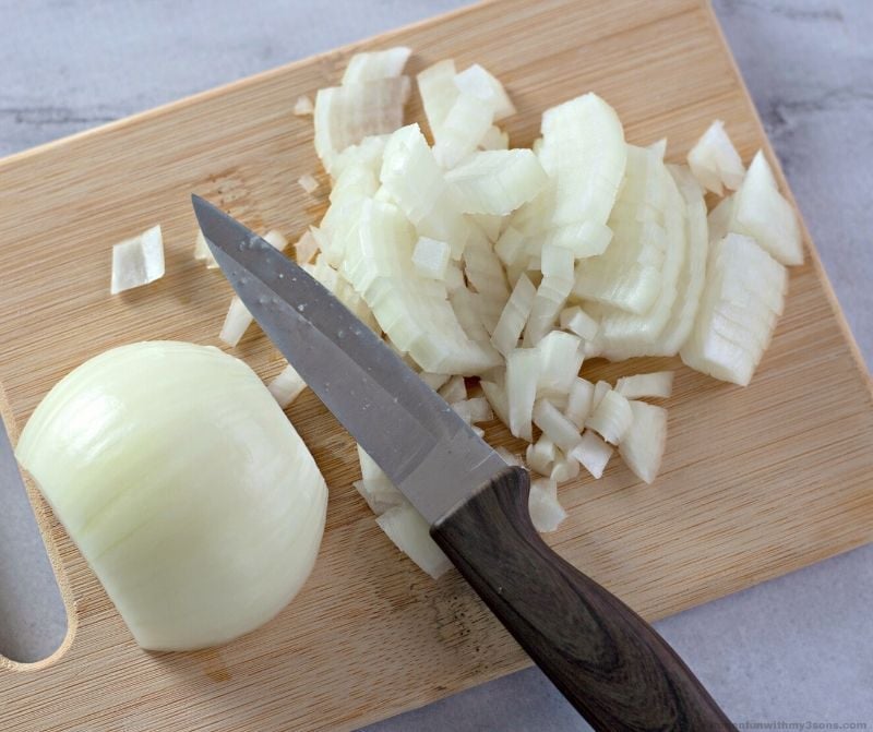 cut onion