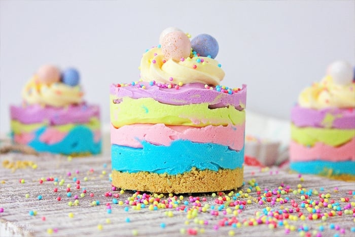 Mini Easter Cheesecakes