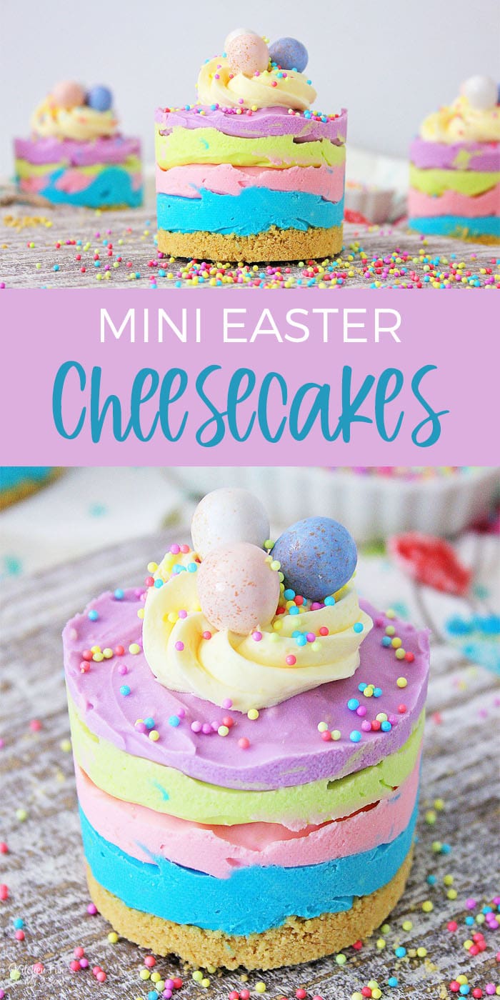 Mini Easter Cheesecakes