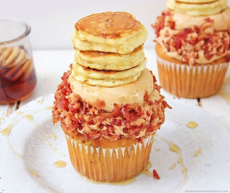Pancake and Bacon Cupcakes Recipe