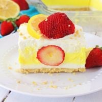 Strawberry Lemon Icebox Dessert (No-Bake)