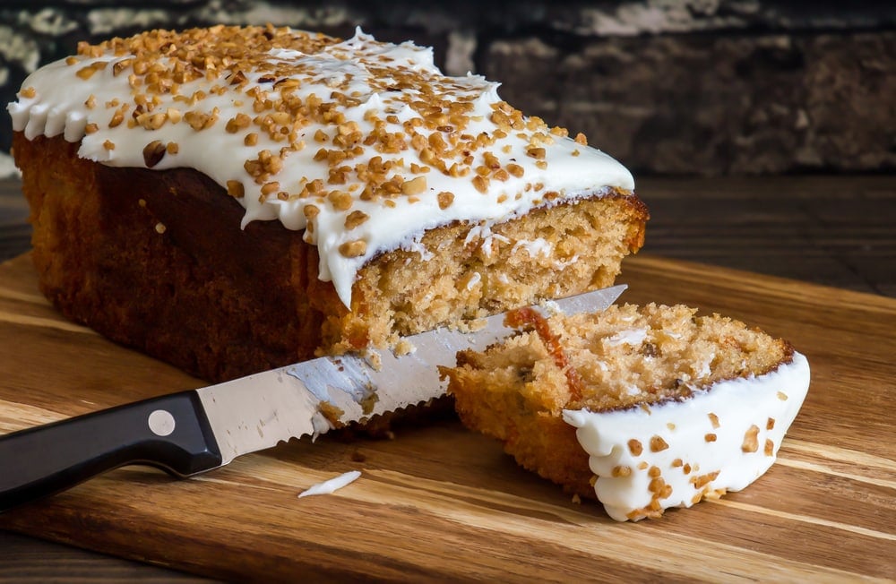 Carrot Cake Loaf with Cream Cheese Frosting