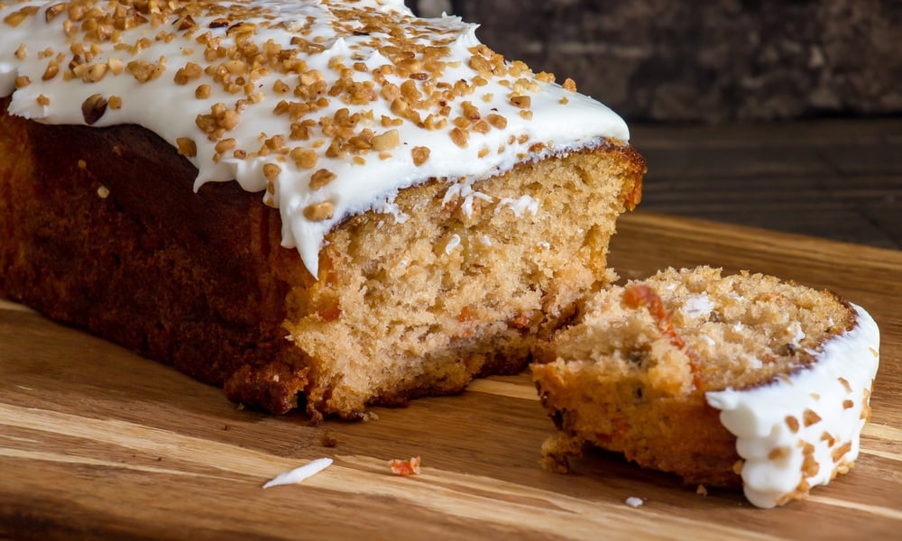 Carrot Cake Loaf with Cream Cheese Frosting