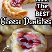 Easy Cherry Cheese Danishes