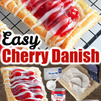 Easy Cherry Danish with Cream Cheese pin