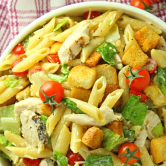 Chicken Caesar Pasta Salad feature