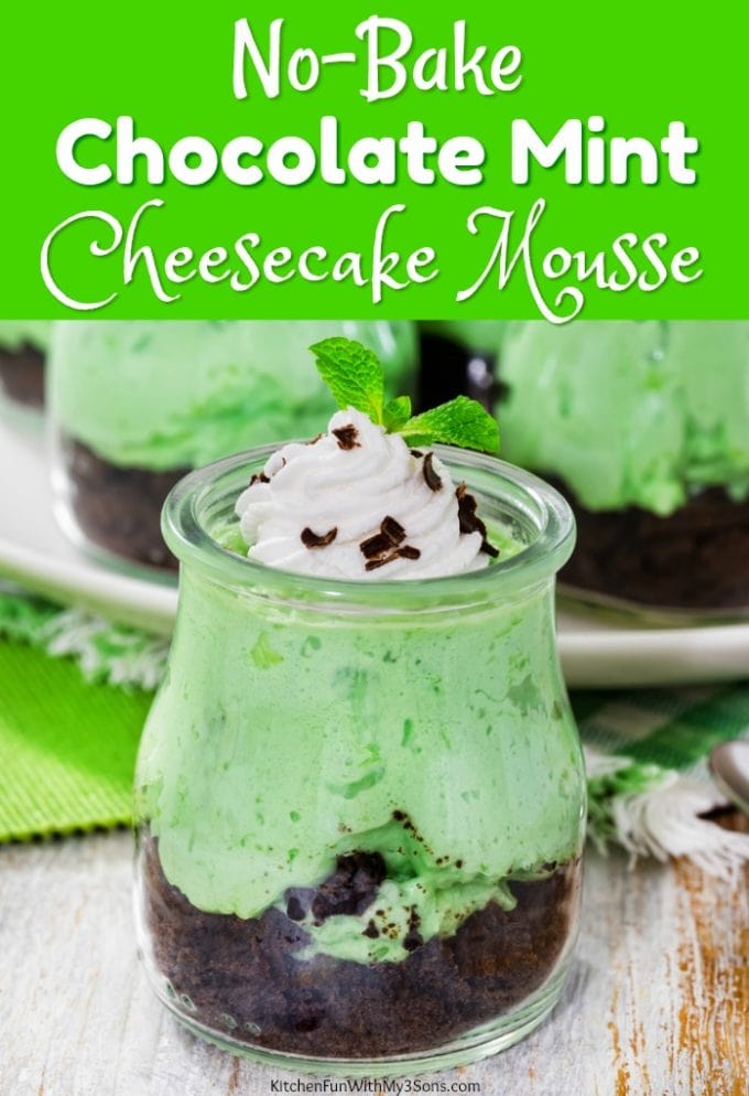 No-Bake Chocolate Mint Cheesecake Mousse