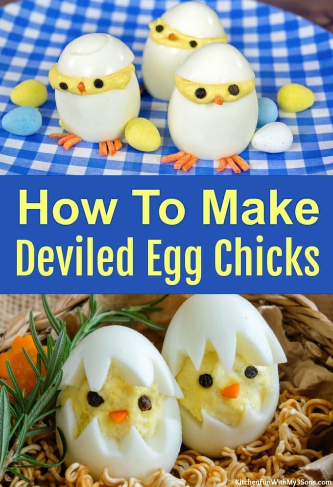 How to make Deviled Egg Chicks