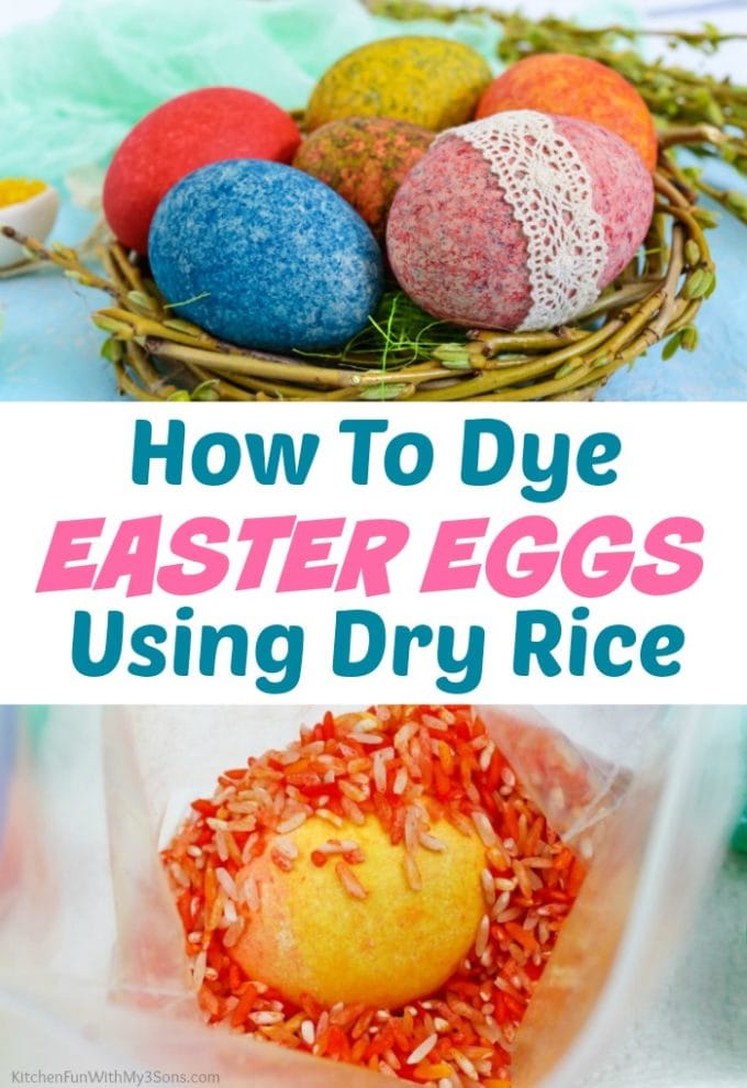 Dying Easter Eggs With Rice