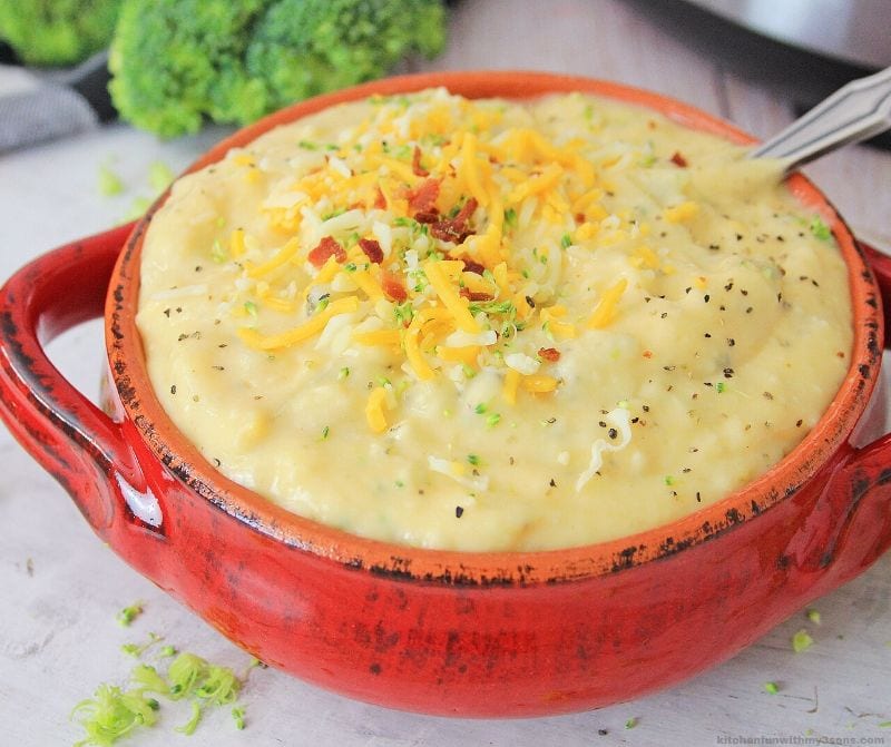 keto Instant Pot broccoli cheddar soup