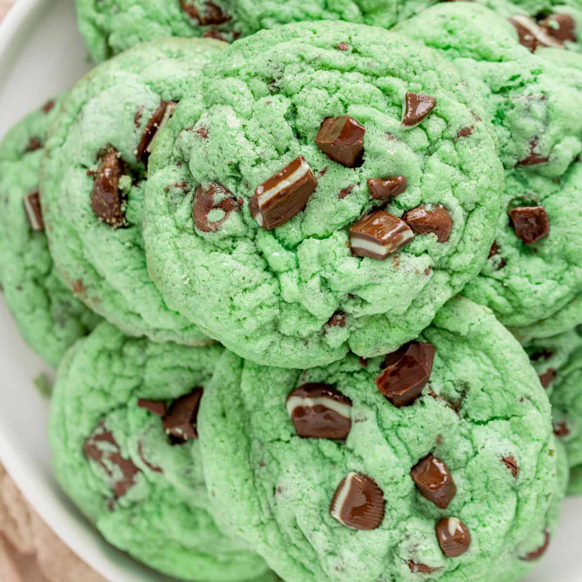 Mint Chocolate Chip Cookies | Kitchen Fun With My 3 Sons