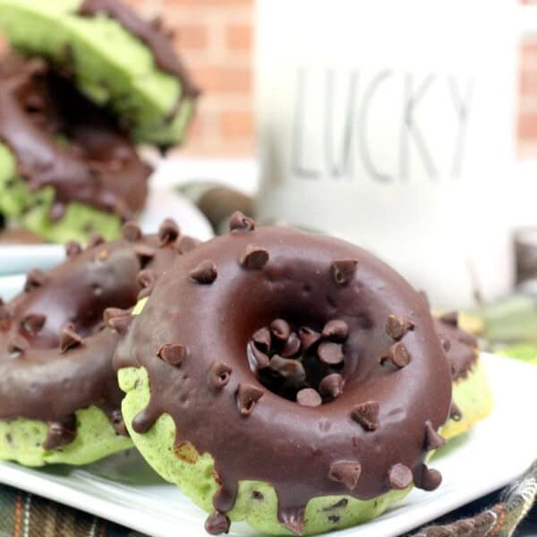 Mint Chocolate Chip Donuts
