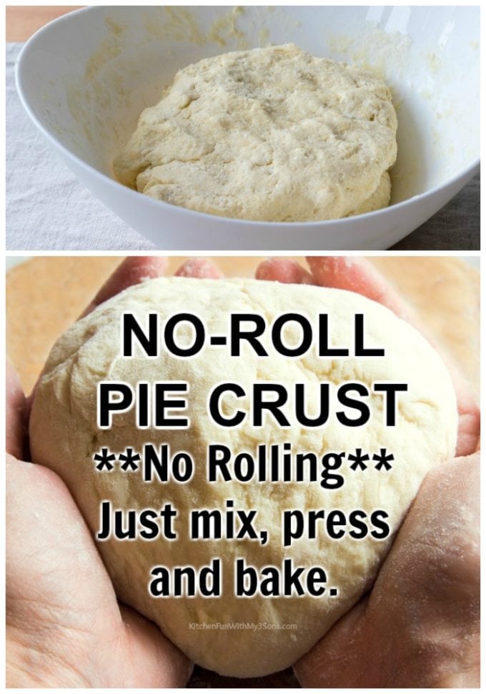 No-Roll Pie Crust Recipe