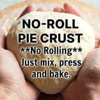 No-Roll Pie Crust feature