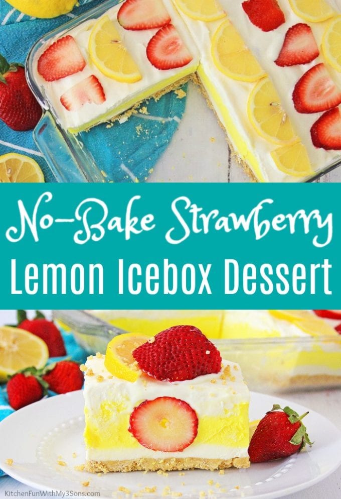 Strawberry Lemon Icebox Dessert
