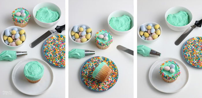 How to Make Easy Birds Nest Cupcakes