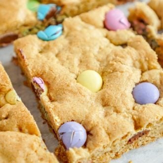 Easter Homemade Blondie Brownies