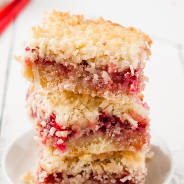 Homemade Raspberry Coconut Slice