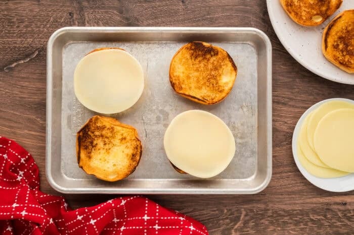 Philly Cheesesteak Sloppy Joes transform the cheesy goodness of a classic cheesesteak into a quick and easy sloppy joe in just 30 minutes. Toasted brioche buns, two with a slice of cheese on them