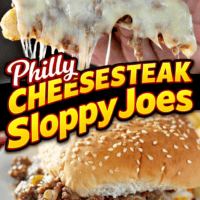Philly Cheesesteak Sloppy Joes pin