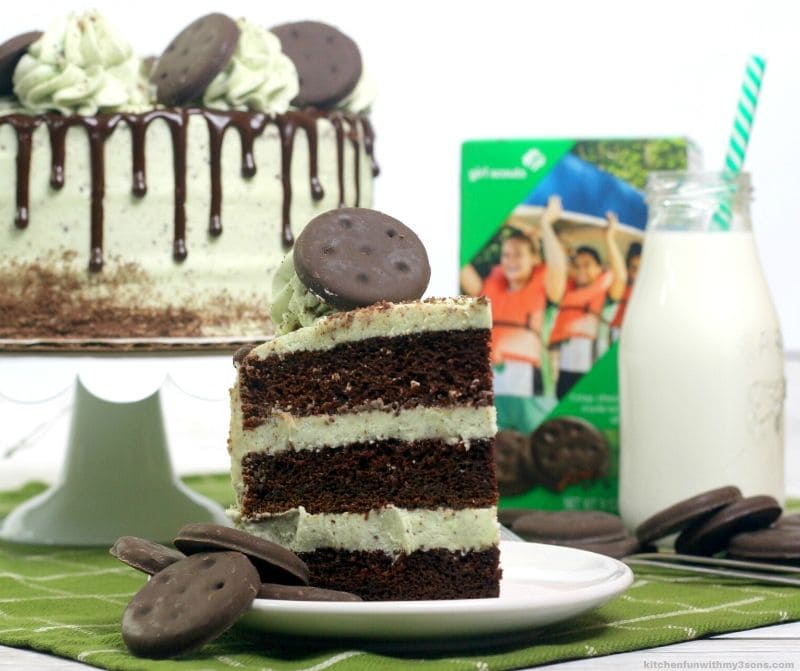 Thin Mint Chocolate Mint Layer Cake Recipe