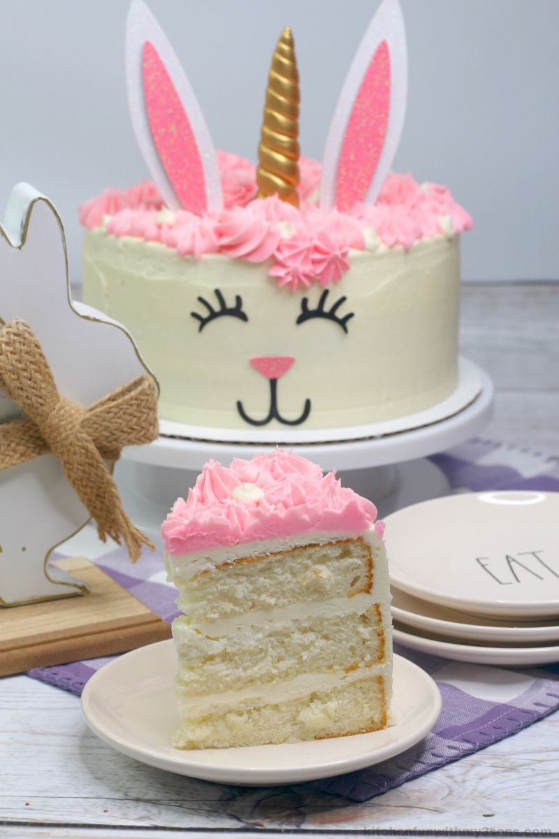 Unicorn Easter Bunny Cake Recipe