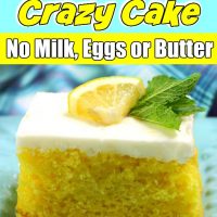 Lemon Crazy Cake
