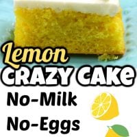 Lemon Crazy Cake
