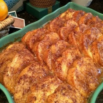 Overnight French Toast in a baking pan