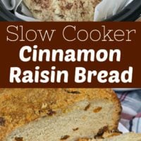 slow cooker cinnamon raisin bread