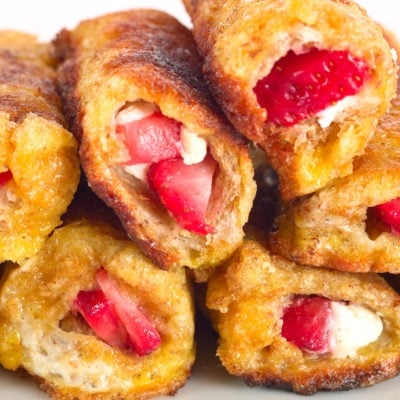 Strawberry French Toast Roll Ups