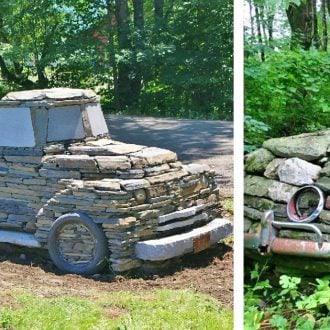 Cars and Trucks made from Rocks
