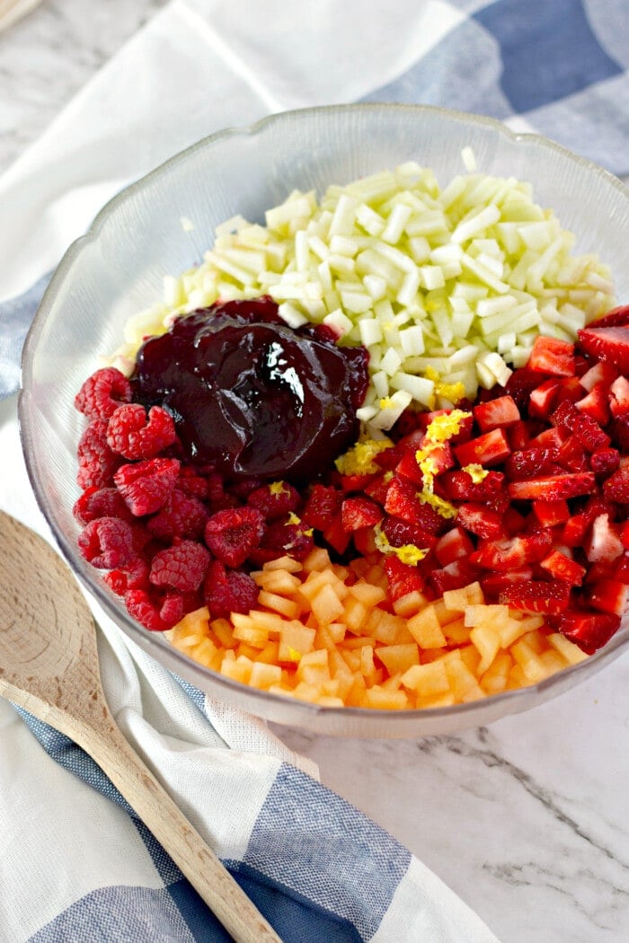 Chopped Fruit in a bowl