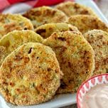 Oven Fried Green Tomatoes with Spicy Ranch