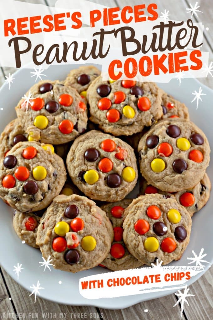 Reese's Pieces Peanut Butter Cookies on Pinterest