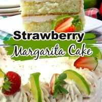 Strawberry Margarita Cake for pinterest
