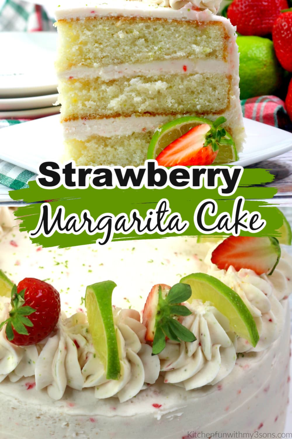 Strawberry Margarita Cake with Tequila Frosting Kitchen Fun With My 3