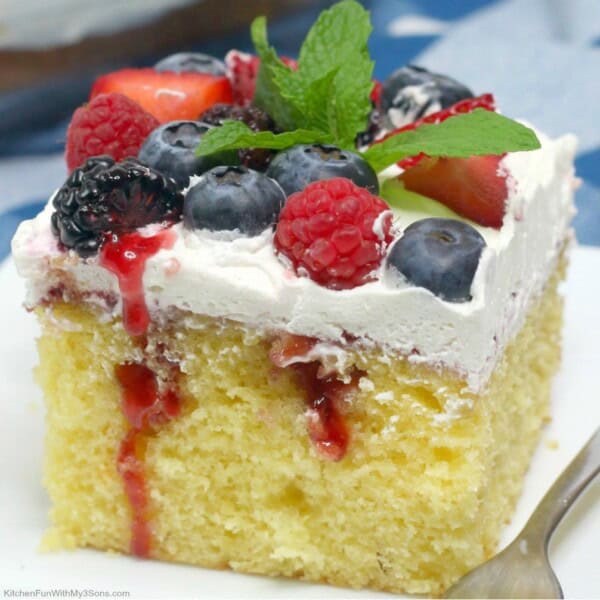 Triple Berry Sheet Cake