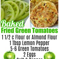 Baked Fried Green Tomatoes