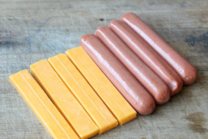 hot dogs and cheese