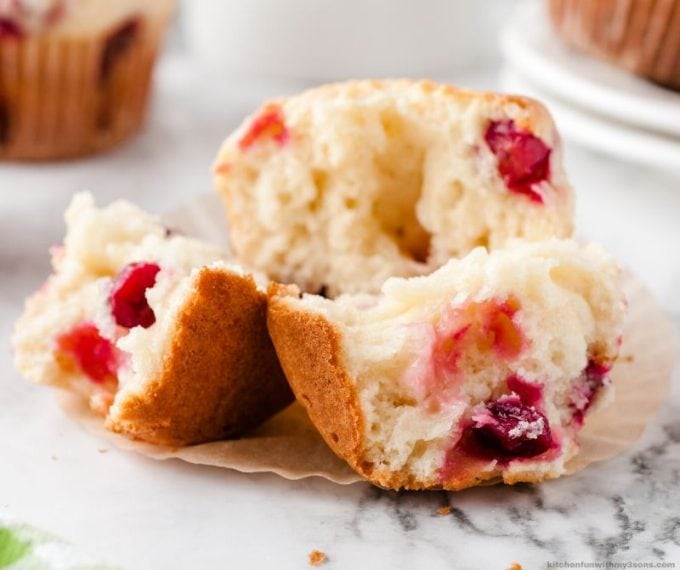 Cranberry Lemon Muffins Recipe - Kitchen Fun With My 3 Sons