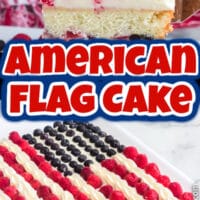 American Flag Cake pin