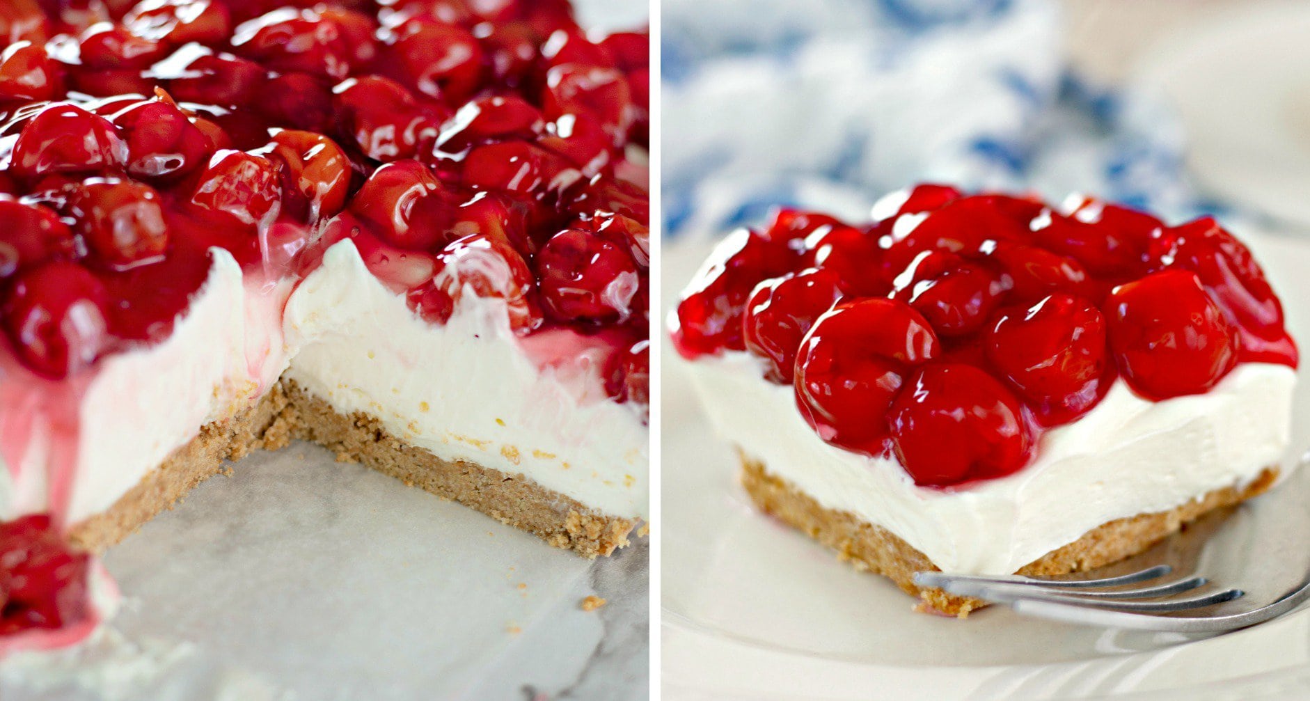 No Bake Cherry Cheesecake Bars Kitchen Fun With My 3 Sons