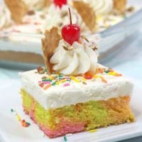 Rainbow Sherbert Cake Recipe