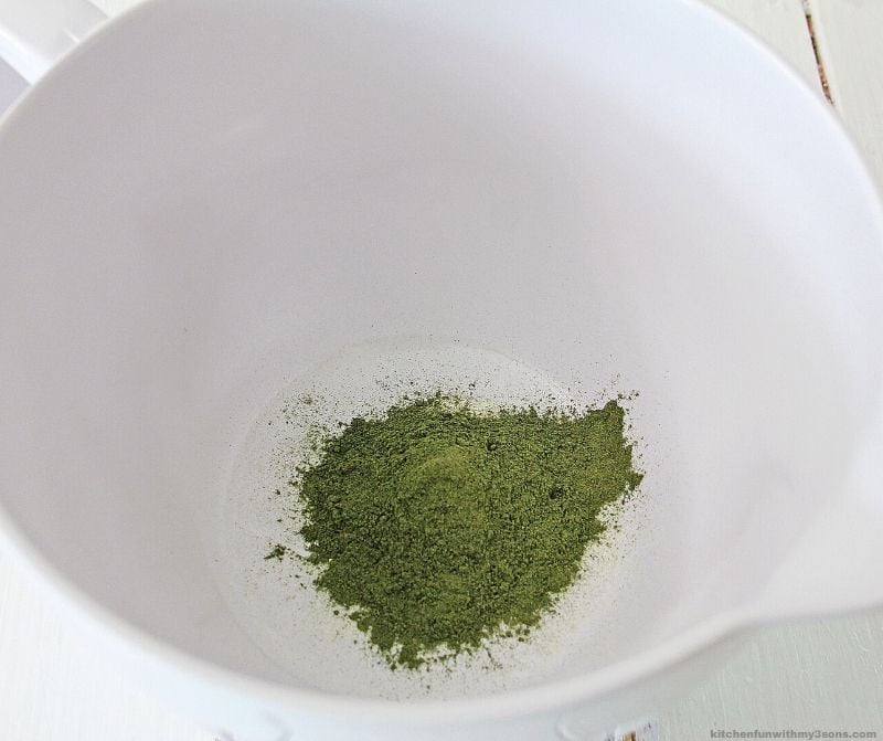 matcha in a bowl