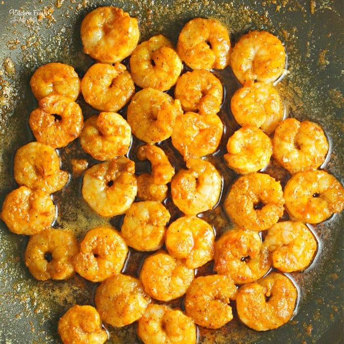 Cajun Shrimp and Grits is a simple recipe with buttery homemade grits with spicy seasoned shrimp on top.