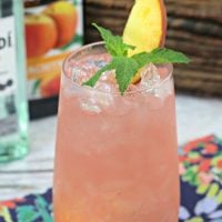 cuban peach cocktail