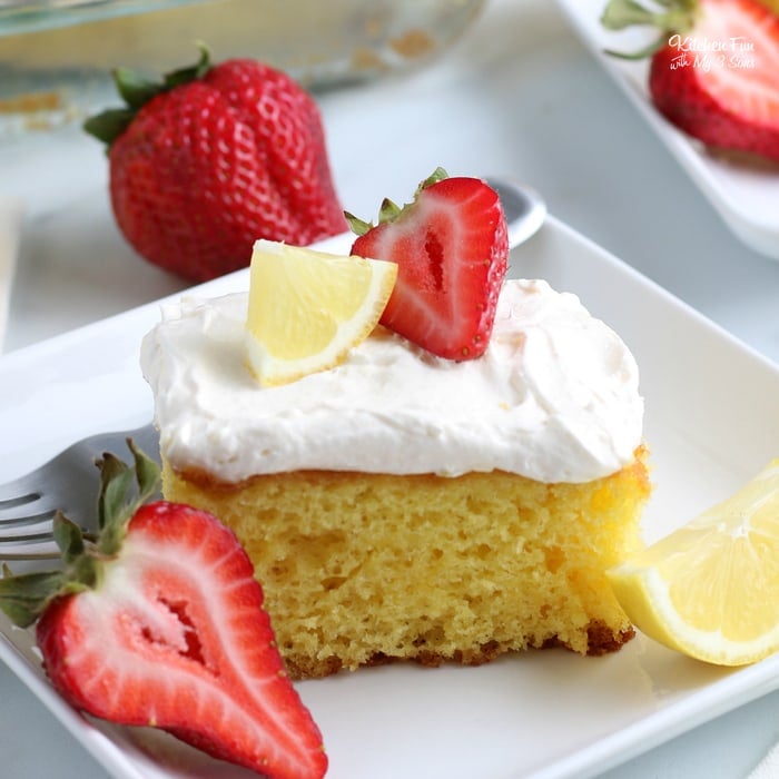 This Lemonade Sheet Cake has the most delicious lemon flavor and is infused with actual lemonade. Anyone that is a fan of lemonade desserts will love this.